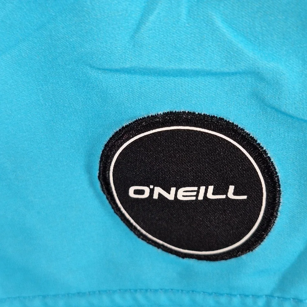O'Neill Board Shorts Mens 30 (Fits W30) Blue Striped Surf Swimwear Beach